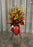 Grand opening basket with stand red