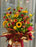 Grand opening basket with stand red