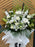 Sympathy flowers basket stand